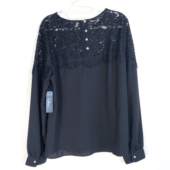 Lulus Picture This Black Long Sleeve Lace Top - Picture 3 of 12
